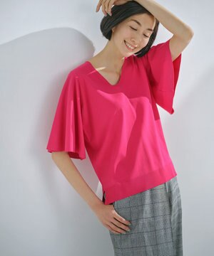 【Sサイズ有】 VISCOSE STRETCH Vネック ニット プルオーバー