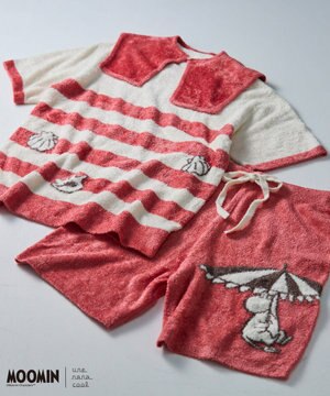  【ムーミン】MOOMIN × une nana ccol　プルオーバー&ハーフパンツセット