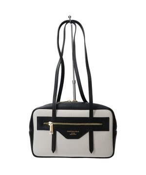  【Christian Villa】レザーミディアムショルダーバッグ