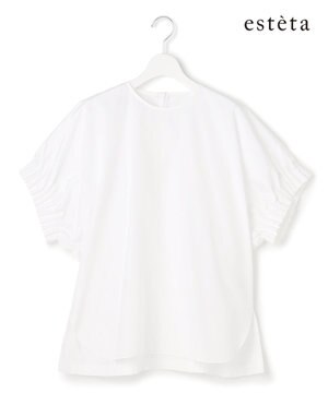  【エステータ】ブライトローン スリーブデザイン ブラウス