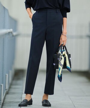  【CLASSY.12月号掲載】TRストレッチギャバ テーパード パンツ