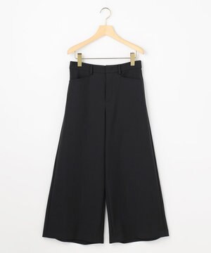  【先行予約・WEB限定】サテンストレッチ ワイドパンツ