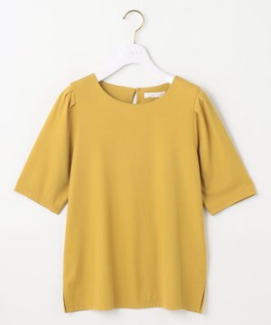  【接触冷感・UVカット・洗える】ハイストレッチスムースタックスリーブ カットソー