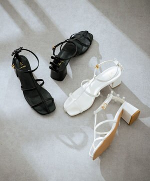  ナローベルト リボンサンダル