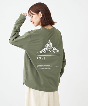 【UNISEX】吸水速乾 LMCバックプリントロングスリーブTシャツ(S・Mサイズ)