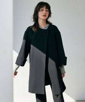  TaPeダブルクロス ノーカラーコート