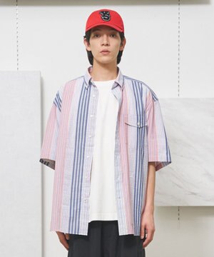  【UNISEX】ランダムストライプ シャツ