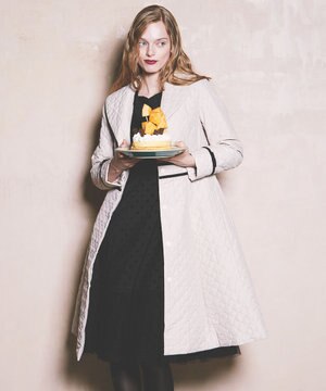  LAURA NEW ショールカラーキルティングコート