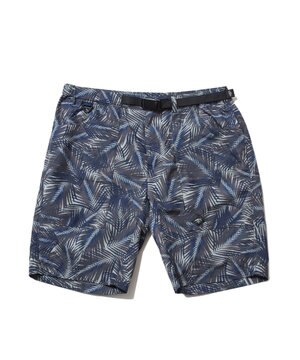  【UNISEX】3Dエンボスリーフ ハーフパンツ