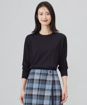  【洗える】スパーク ラメ配色 ニット