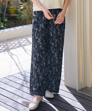 【ウエストゴム】プリントパンツ