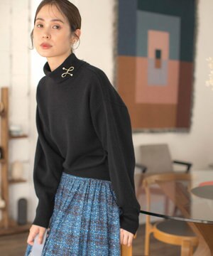 【2WAY・WEB限定】ウールカシミヤミックス ハイネックニット