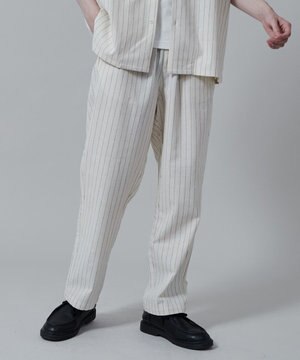  【ユニセックス着用アイテム/手洗い可/SETUP可/ウエストゴム】リネンレーヨンイージーパンツ