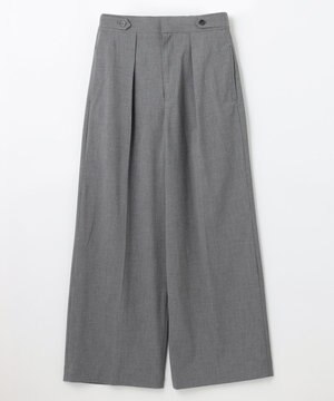 【ReNAVE】ウォッシャブルツイル ワイドタックパンツ