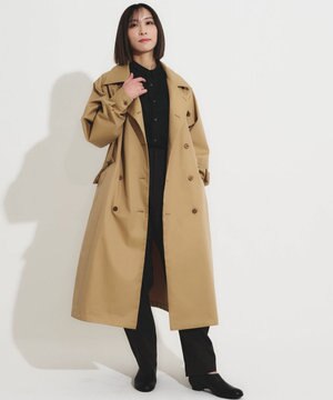  花粉シールドコート〈国産・綿100%天然素材〉〈ユニセックス・大きいサイズあり〉〈3シーズン〉〈モダンなコクーンシルエット〉