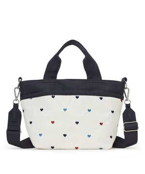  SMALL BUCKET TOTE/トリコロールハートエンブロイダリー