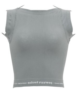  レディース <beautiful people>コラボ タンクトップ ボクサートップス ワンサイズ（S-L） オーガニック綿混 立体成型 肩幅：狭め ネック深さ：あさめ WL8001 /ワコールメン