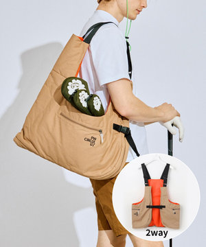 【GOLF OUT掲載アイテム】【着用可能BAG】【UNISEX】2WAY ウェアラブルバッグ ゴルフ