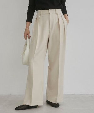  【ANGIE VINTAGE/SMLサイズ展開】２タックワイドスラックス