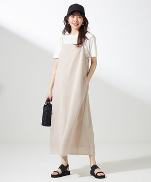 【接触冷感・速乾・UVカット・洗える】スイートクール キャミワンピース