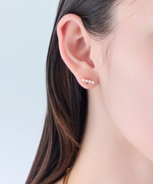  【痛くないシリーズ/金属アレルギー対応】バランスパールライトフィットイヤリング　ゴールド