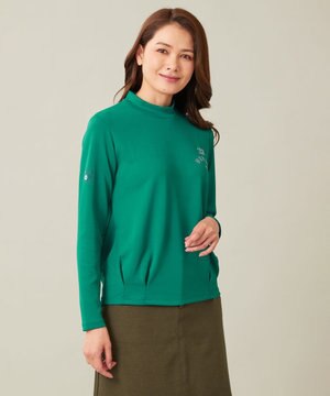  【WOMEN】ライトダンボール モックネックシャツ