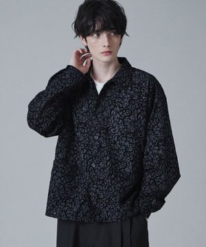  モールプリントシアーシャツ