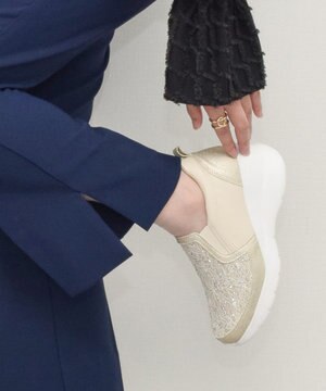  【Round About】スリッポンヒールスニーカー