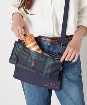  【3WAY】POLO RALPH LAUREN カラーブロックマルチBAG 傘袋 チェック無地