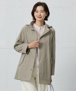  【洗える・撥水】ドライツイルストレッチ フーディ アウター