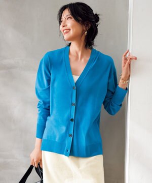  【新色追加】【洗える/抗菌防臭】マイビューティニット カーディガン