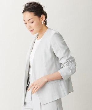 【マガジン掲載】Crumple ノーカラージャケット(番号CH23)