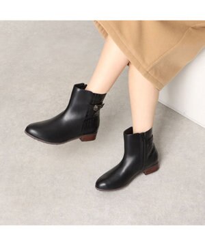  <ing>【レイン対応】【防滑・防水・防寒】ベルトデザインショートブーツ