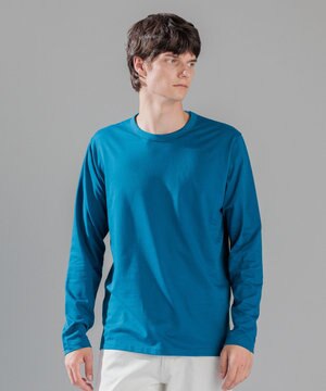  スビンソフトジャージー　クルーネック長袖Ｔシャツ