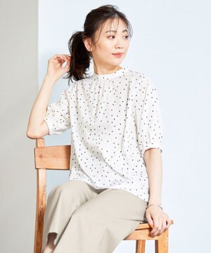 洗える】BEZ Cリネン変形ギンガム スタンドカラー ブラウス / J.PRESS LADIES L | ファッション通販  【公式通販】オンワード・クローゼット