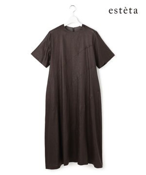  【エステータ】チンツリネン Aライン フレアワンピース