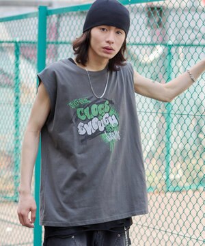  【ユニセックス着用ITEM/MLサイズ展開】グラフィックBIGノースリーブ