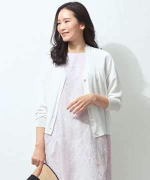 【接触冷感・抗菌防臭/Sサイズ有】Vネックカーディガン