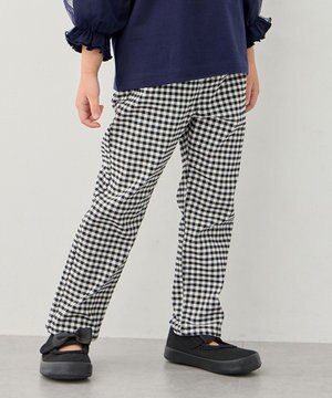  【洗濯機可能】ときめきストレッチ 総柄パンツ