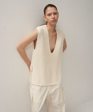  SILK WASHI LILIYARN | Vネックベスト