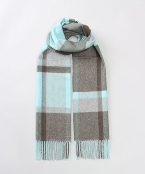  LANVIN COLLECTION ランバン コレクション カシミヤ チェックマフラー