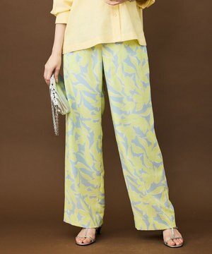  シアーカラミプリントワイド パンツ