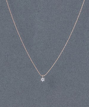  〈金属アレルギー対応〉スターリービジューネックレス 一粒石/定番