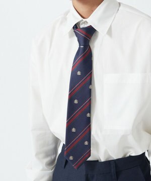  【SCHOOLITEM】メンズエンブレム柄スクールネクタイ
