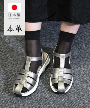  日本製 本革グルカスポーツサンダル