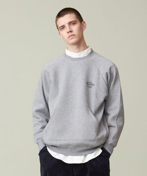  【UNISEX】クルーネック プルオーバー スウェット