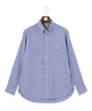  【WEB・一部店舗限定】コットンリネンストライプシャツ