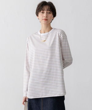 【大好評素材/洗える】コットンベアジャージー ロング Tシャツ