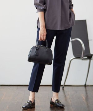  【WEB限定カラーあり・洗える】T/Rアルガンシルク テーパード パンツ