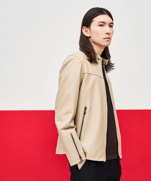  ライトラムナッパ レザー　    シングルライダース